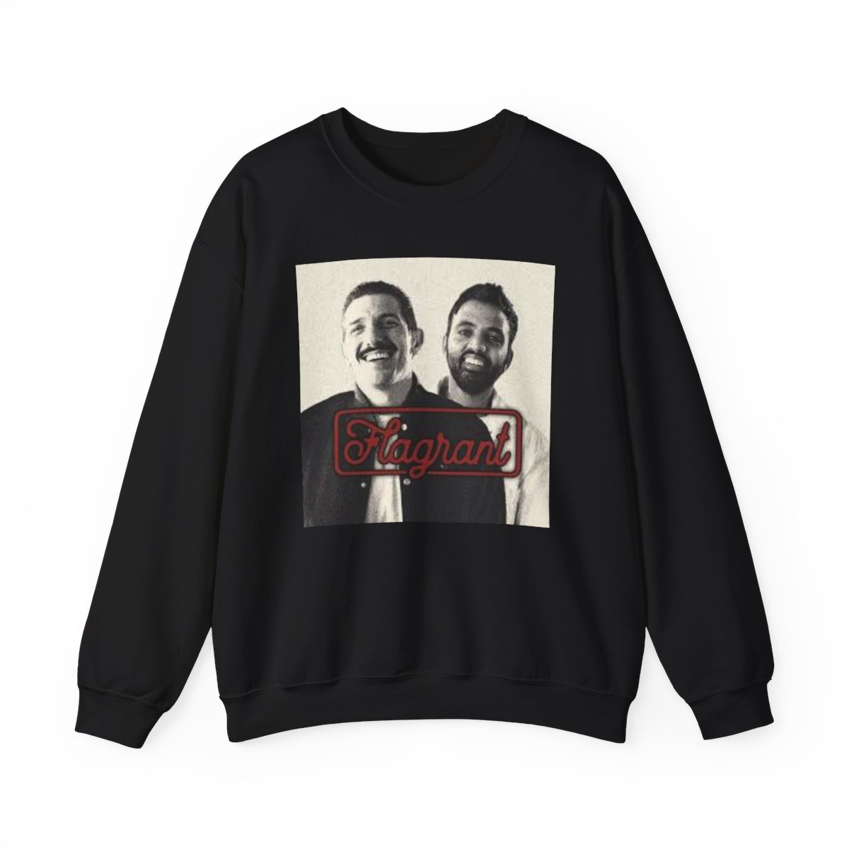 Vintage Portrait 'Immigrant' Crewneck Sweatshirt | Photo Print | Flagrant Podcast - Official Sweatshirts merchandise