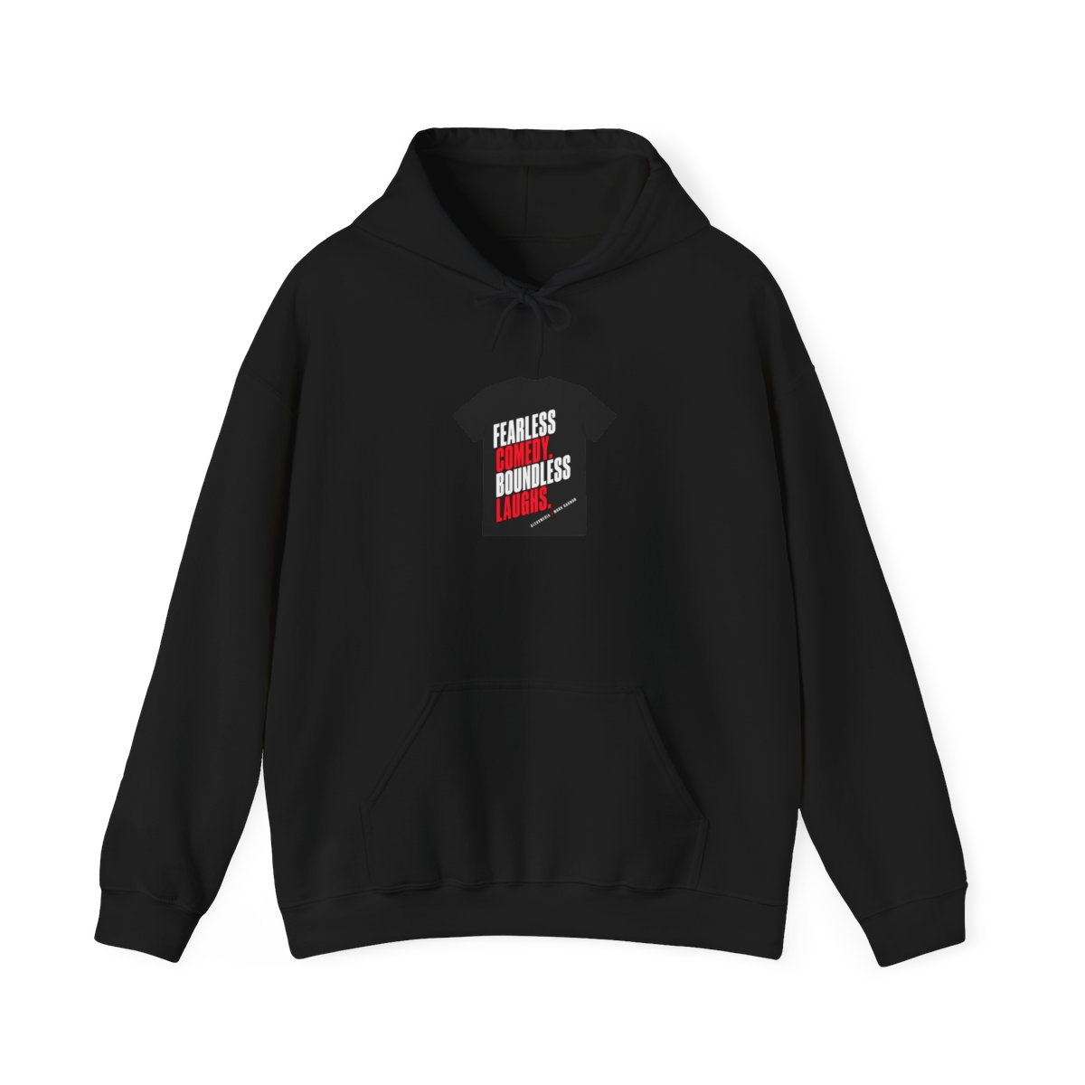 Flagrant "Fearless comedy. Boundless laughs." Hoodie - alternate angle 2, merchandise
